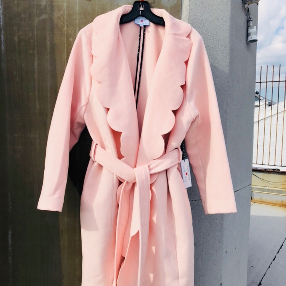 Draper James for Eloquii (NEW) Pink Wool Coat